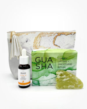 IMAGE Skincare Power Duo Hydrating Facial Oil + Gua Sha Stein