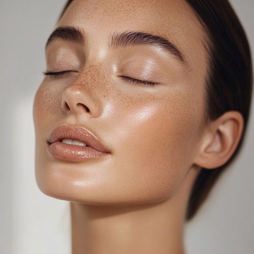 A sophisticated Instagram post on the theme of 'Minimalism in Aesthetic Medicine.' The image and text should exude an elegant, refined feel, with a focus on the philosophy of natural beauty and minimal interventions. The tone should emphasize respect for the body’s natural physiology and promote the idea that 'less is more,' showcasing a delicate approach to aesthetic enhancement that highlights, rather than transforms. Keywords like #MinimalistBeauty, #NaturalElegance, and #BellezzaEssenziale should be included, with a gentle, luxurious design style that reflects harmony and authenticity in beauty treatments. --v 6.1 Job ID: 9d088882-c02e-4c65-a1f1-6abc411ef306